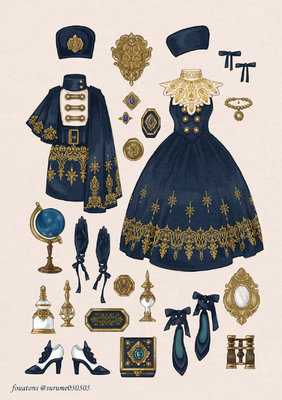 服裝設計圖的創作與呈現