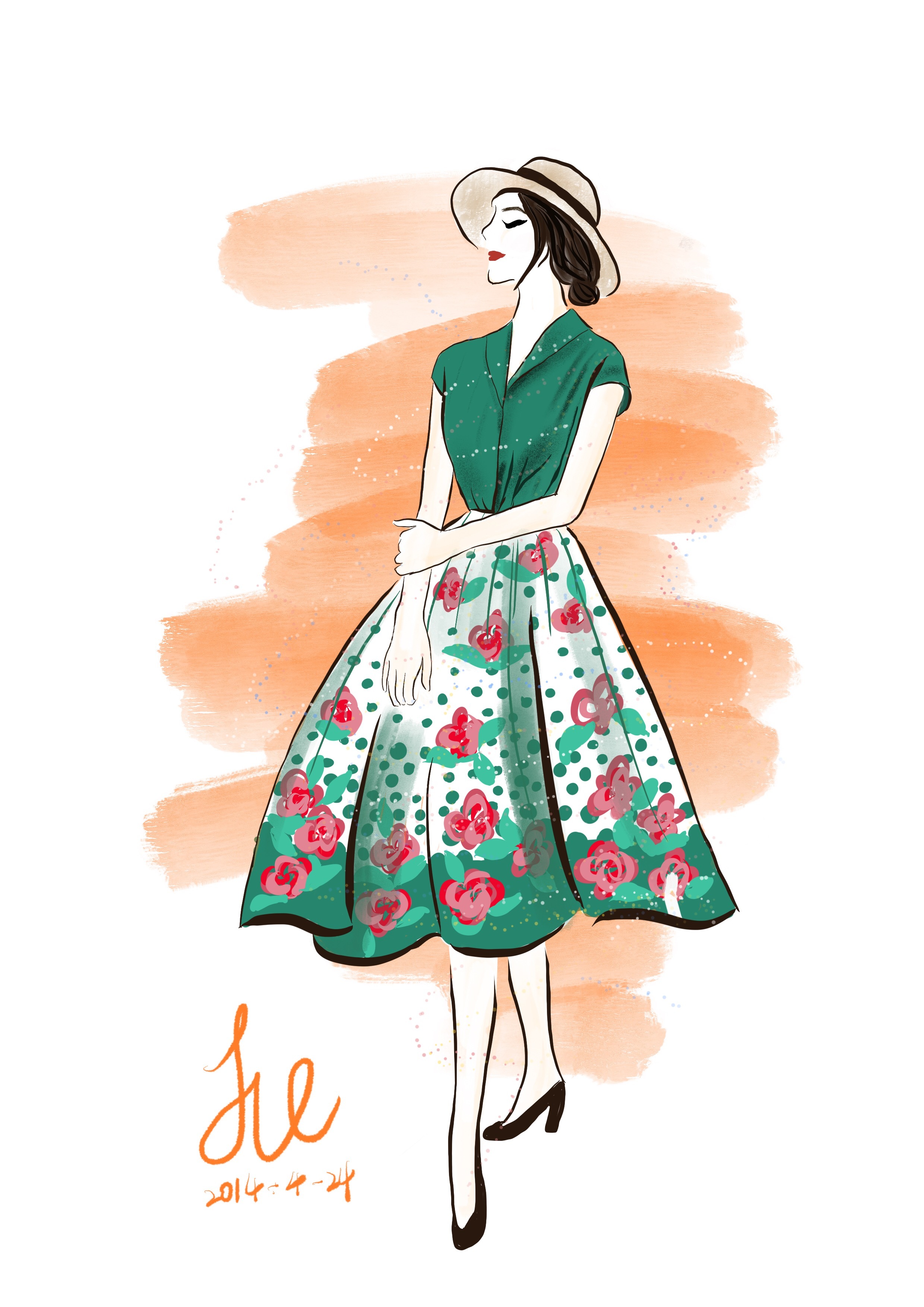 復古時尚的再生 服裝設計手稿中的歷史與創新