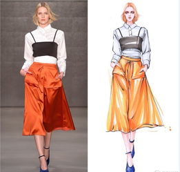 服裝設計效果圖與秀場實景對照的經濟價值